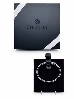 Eternity Collars Thin Eternity Ankle / Wrist Cuff - Titanium 8”